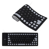 Silicone Keyboard, Foldable Flexible Keyboard Usb Mute Gaming Keyboard, 85 Key