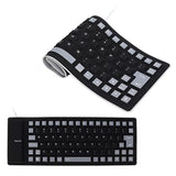 Silicone Keyboard, Foldable Flexible Keyboard Usb Mute Gaming Keyboard, 85 Key