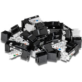 TRENDnet Cat6 Keystone Jack, 25-Pack Bundle, 90° Angle Termination, Compatible