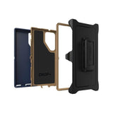 OtterBox Galaxy S23 Ultra Defender Series Case - Blue Suede Shoes (Blue), Rugged & Durable, with Port Protection, Includes Holster Clip Kickstand