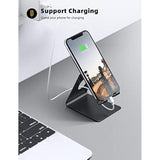 Cell Phone Stand, Phone Dock: Cradle, Holder, Stand For Office Desk Black