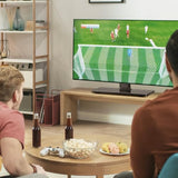 Universal TV Stand for 27-75 inch TVs Swivel +/-35° Height Adjustable Table Top TV Base Max VESA 400x400mm,Holds up to 77 lbs Black