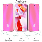 2 Pack Anti-Blue Privacy Tempered Glass For Google Pixel 10 Pro Xl / 9 Pro Xl Anti-Spy Screen Protector Film Support Finger Unlock 6.8 Inch Colorful