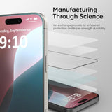 Nanoarmour Onetime Max For Iphone 16 Pro Matte Screen Protector, Anti Glare, Anti-Rainbow, Tempered Glass,Infinity Edge, Edge Reinforced, Easy Install, Dust-Free, Smooth As Butter