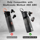 For Skullcandy Method 360 Anc Case Cover, Soft Silicone Protective Earbuds Case, Only Compatible With Skullcandy Method 360 Anc With Cleaner Kit Accessories Set(Red)