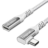 Usb C Extension Cable 6Ft 10Gbps Data Sync Usb 3.2 Type C Male To Female Extender Nylon Braided 100W Fast Charging Compatible For Psvr2/Mac-Book Pro/Mavic 2/Switch/Ps5/Mag Safe Charger