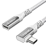 Usb C Extension Cable 6Ft 10Gbps Data Sync Usb 3.2 Type C Male To Female Extender Nylon Braided 100W Fast Charging Compatible For Psvr2/Mac-Book Pro/Mavic 2/Switch/Ps5/Mag Safe Charger