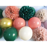 Birthday Decorations For Women Girls With Emerald Green Dusty Rose Pin