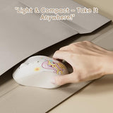 Fluttershy Rechargeable Wireless Mouse - 4-Button Silent Click Mouse With 3 Adjustable Dpi (1000/1200/1600), 2.4Ghz Wireless For Windows/Mac - Compact & Ergonomic Design, Cream