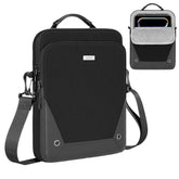 MoKo 12.9 Inch Tablet Sleeve Bag 360° Protection Compatible with 13 Inch New iPad Pro M4 & Air M2 2024, iPad Pro 12.9 M2&M1, Galaxy Tab S8/S9 Plus 12.4" 2023, with Handle and Shoulder Strap, Black