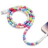 3.3Ft MFi 66W Fast Charging Beaded USB-A Cable for iPhone & iPad