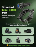 Mini USB Mini-B Dash Cam Power Cord Left Angle Charging Cable Dash Camera Car Charger for Rexing V1V1P ProV -13FT/4M