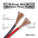 16 Gauge Speaker Cable - 100 ft True Spec Soft Touch Audio Wire for Car Stereos, Home Theater, Surround Sound - Flexible 16 AWG Speaker Wire - Easy