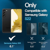 JETech Screen Protector for Samsung Galaxy S22 5G 6.1-Inch, Tempered Glass Film with Easy Installation Tool, Fingerprint ID Compatible, HD Clear, 3-Pack