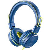 M1 Kids Headphones Wired Headphone For Kids,Foldable Adjustable Stereo Tangle-Free,3.5Mm Jack Wire Cord On-Ear Headphone For Children (Blue)