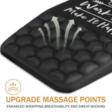 Ergonomic Mouse Pad Wrist Support,Upgrade Mousepad With Massage Design,Non-Slip Pu Base Desktop Mouse Pads For Pain Relief, Computer, Office & Home,12 X 8 In?F-Inspirational Quote?