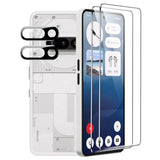 For Nothing Phone (3A) Screen Protector With Camera Lens Protector,9H Hardness Anti-Scratch Tempered Glass Flim, Case Friendly, Anti-Fingerprint,Anti-Scratch (2+2 Pack)