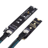cablecc NGFF M-Key NVME Male to Female Extension Cable with SFF-8654 Connector