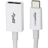 Usb-C To Usb-A 3.1 Gen1 Female Adapter Cable Converter, 5Gbps High-Speed, Usb-If Certified, For Laptops, Tablets, Phones (Iphone 16/15), White