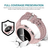 [6+6Pack Screen Protector Case For Samsung Galaxy Watch 8 40Mm, Bubble Free Anti-Fog Tempered Glass Film And Waterproof Hard Pc Protective Bumper No Water Collected Protective Cover Set