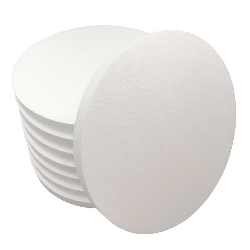 12 Inch 7-Pack Foam Circles For Crafts (1" Thick), Polystyrene Round F