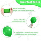 12-Inch Brown and Green Metallic Confetti Balloons for Jungle Theme Parties
