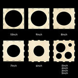 2-10 Inch Collapsible Wood Balloon Sizer Box Cube, Balloon Size Measur