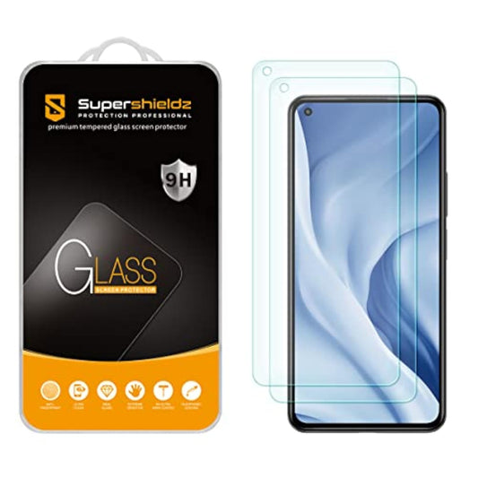 (2 Pack) Designed For Xiaomi Mi 11 Lite And Xiaomi 11 Lite 5G Ne Tempered Glass Screen Protector, Anti Scratch, Bubble Free