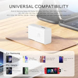 For Samsung Adaptive Fast Charging Adapter Quick Charge Charging Block Wall Charger Plug For Samsung Galaxy S25/S25+/S24/S24+/S23/S23+/S22/S22+/S21/S20/S10/S10+/S10E/S9/S9+/S8/Active/Note