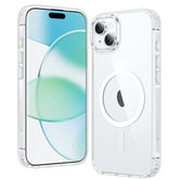 For Iphone 15-Plus Phone Case: For Iphone 14 Plus Case Shockproof Magnetic Cell Phone Cover, Anti Yellowing Drop Proof Protective Phonecase- 6.7 Inch (Clear)