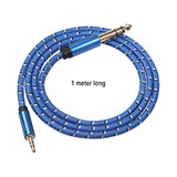 1/4 Inch To 3.5Mm Stereo Audio Cable, 6.35Mm To 3.5Mm Headphone Adapter, 1/4 To 1/8 Male To Male Aux Cord, 3.3Ft (1M) Long, For Guitar, Cellphone, Laptop, Switch, Home Theater Devices