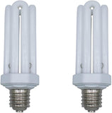65W CFL Bulb E39 Mogul Base 6500K Daylight 300W Equivalent Quad Tube 4U Security Light 2 Pack
