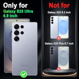 For Galaxy S25 Ultra 5G Case,Glow In The Dark Three Layer Heavy Duty Shockproof Full Protection Hard Plastic Bumper+Soft Silicone Protective Case For Samsung Galaxy S25 Ultra 6.9 Inch,Dark