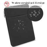 13-Inch Laptop Sleeve Case For 2025-2022 Macbook Air 13.6 Inch With M4 M3 M2 Chip (A3240/A3113/A2681) Accessory Travelling Carrying Bag Water-Resistant Simple Cover Case (Black)