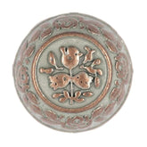 12 Pieces Truncated Cone Shaped Flower Carving Metal Shank Buttons. 15