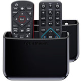 2-Pack Universal Remote Control Holders Wall or TV Mount Large Black