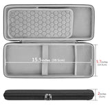 GEEKRIA Keyboard and Mouse Combo Case, Compatible with Logitech MX Mechanical Mini, Keychron K3 Version 2, LOFREE Flow84, MelGeek O2, Flow Lite 84, Portable Hard Shell Travel Bag (Dark Gray)