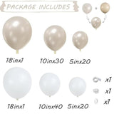 112pcs Pearl White Balloon Garland Kit for Weddings, Showers Party Decor