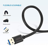 Usb 3.0 Male To Male Cable 3Ft,Usb To Usb Cable With Gold-Plated Connector For Hard Drive Enclosures, Dvd Player, Laptop Cooler (3Ft/1M)