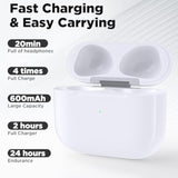 Air Pod 3 Charging Case Only Compatible With Airpod 3, Wireless Airpod Case Replacement 3Rd Gen With Sync Button, Lightning Port, 600 Mah Battery, No Earbuds