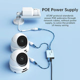 High Speed Poe Gigabit Ethernet Splitter 1 To 3, 1000Mbps Internet Network Splitter 1 In 3 Out, Poe Power Supply, 3 Port Poe Switch Lan Splitter For Camera