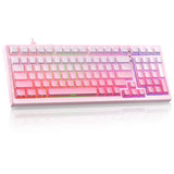 X98 Ultra Wireless Mechanical Keyboard,Hot Swappable Custom Keyboard With Number Pad,Linear Switches,Tri-Mode Bt5.0/2.4Ghz/Usb-C,Rgb Backlit Pink Gaming Keyboards For Win/Mac/Pc