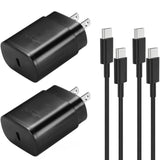 For Samsung Usb-C Super Fast Charging Wall Charger - 25W Pd Charger Adapter With Type-C Cable(5Ft) For Samsung Galaxy S25 S24 S23 S22 Ultra Plus S20 Note10