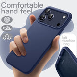 Liquid Silicone Case for iPhone 17 Pro Max 6.9-Inch, Silky Soft Touch Full-Body Protection, Anti-Scratch Shockproof Phone Cover with Microfiber