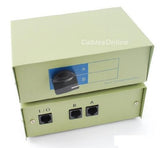 Cablesonline 2-Way A/B Rj45 Metal Rotary Manual Switch Box (Sb-034)