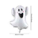Halloween Little Boo Balloon Arch Kit with Ghost Balloons Banner and Bat Stickers