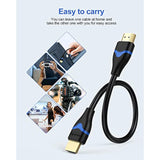 4K Short Hdmi Cable 6 Inch, Hdmi Cord 0.5Ft High Speed Hdmi To Hdmi Cable 2.0(