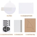 3Pcs Watch Glass Screen Protectors 38Mm Hd High Definition Anti-Scratch Waterproof Ultra-Thin Tpu Universal Smartwatch Screen Protective Film With Cloth Sticker Scraping Card