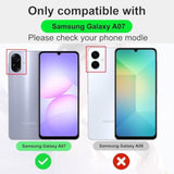 Samsung Galaxy A07 4G Case with 2 PCS Screen Protectors, Soft Liquid Silicone Anti-Scratch Protective Shockproof Florals Cover for Samsung Galaxy A07 (Purple Butterfly, Samsung Galaxy A07 4G)