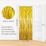 Metallic Gold Foil Fringe Curtain 3.2x9.8ft 1 Pack Party Photo Backdrop